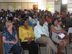 Minister Jennifer Webster; UNICEF Representative to Guyana and Suriname, Ms. Marianne Flach; UG Vice Chancellor, Professor Jacob Opadeyi, and Dean of the Faculty of Social Sciences at UG’s Turkeyen Campus, Dr. Paloma Mohamed were among those at the launching ceremony yesterday.