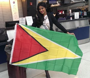 Katherina Roshan at JFK just before departing for Moscow