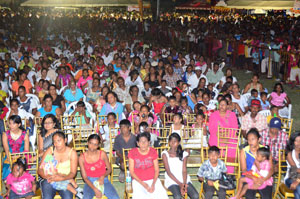 A section of the audience at the LBI Community Centre Ground at the 2013 Diwali motorcade.