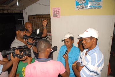 The grandfather of the 18-month old baby speaking to the media last evening