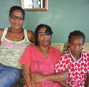 Mrs. Winfield, her sister, Jacklyn Gonsalves and her son.
