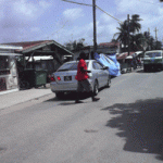 The busy Ann’s Grove market area