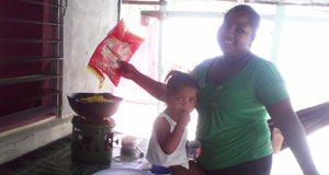 Getting that lunch ready for the little ones