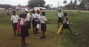 Students at play during their lunch break