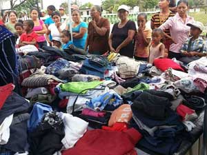 GIRO clothing distribution at Lima Sands