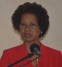 Ms. Deidre Clarendon, Officer-in-Charge of CDB’s Project Department