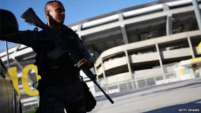 There will be tight security at World Cup football games