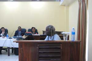 WPA co-leader, Mr. Eusi Kwayana at yesterday’s hearing