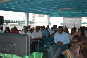 A section of the audience at the opening ceremony