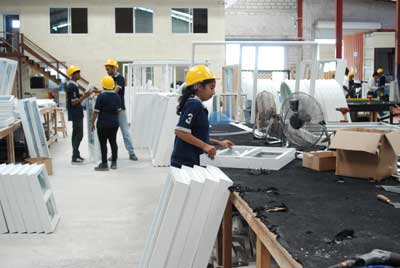 Staff member at work