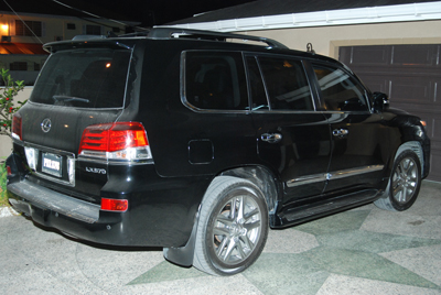 One of the vehicles impounded by GRA