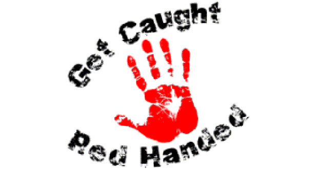 Image result for caught red handed