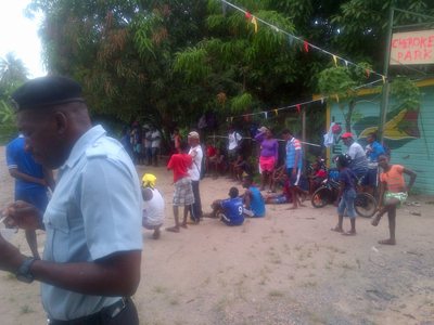 A section of the crowd seen enjoying themselves