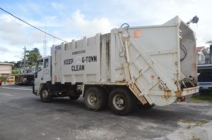 The compactor truck