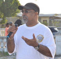 IAC Executive Member, Neaz Subhan addressing participants during the walk