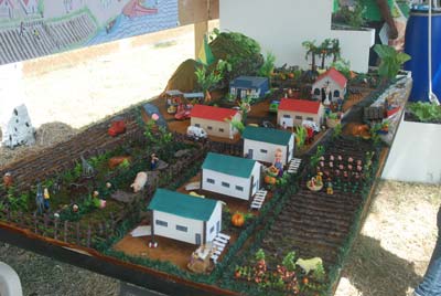 A model family farm displayed at NAREI’s open day activity