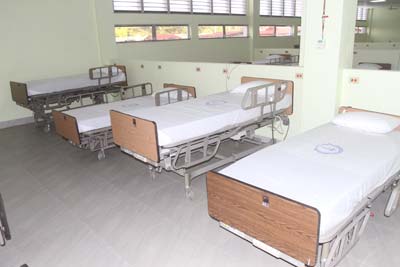 Prepared accommodation at the GPHC’s Ebola isolation unit 