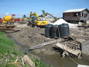 Other on-site works ongoing