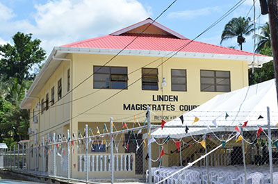 Newly constructed Linden Magistrate's Court