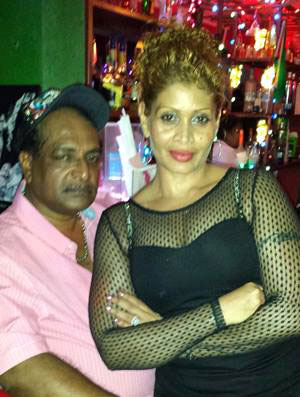 Patricia Sanasie and her husband in happier times