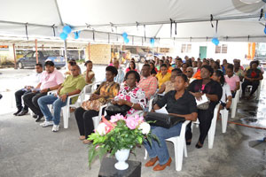 The gathering at the award ceremony