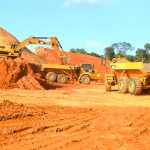 Equipment working at Aurora Gold Mines, a major investment project