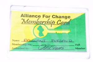  Balwant Persuad’s AFC membership card (Photos by Delano Williams) 