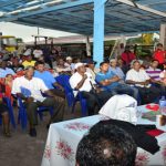 President Ramotar addressing one of meetings in Essequibo