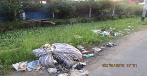 Another illegal dumpsite on Mandela Avenue just opposite Cool Square.