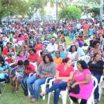 A section of the hundreds who turned out for Dr Cheddi Jagan’s memorial fun day 