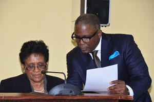 Ms. Ann Wagner and her lawyer, Keith Scotland of Trinidad and Tobago