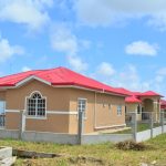 A section of one of the several new housing schemes in Guyana