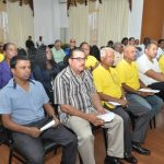 Miners at the meeting with President Donald Ramotar and Natural Resources Minister, Mr  Robert Persaud  