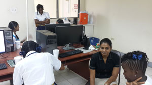 Students interacting with the NFMU collaborators