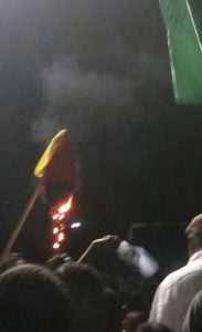  A PPP/C flag being burned