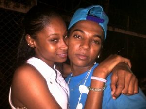 Allisia and the suspect, Shivnarine Roopnarine, aka Shiv, in happier times.