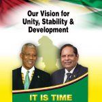 The cover of the 44-page joint 2015 plan from APNU+AFC