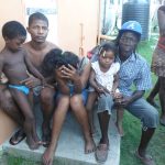 The couple and three of their children watched helplessly from a neighbour’s home as the fire raged