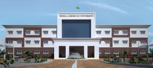 An artist’s impression of the Texila American University building when completed 