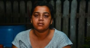 Hemrajie Chanand, the distraught reputed wife of Dinesh Badrinath