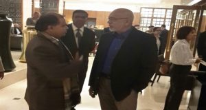 Fedders Lloyd Corporation Limited, Country Representative in conversation with former President Donald Ramotar in India earlier this year