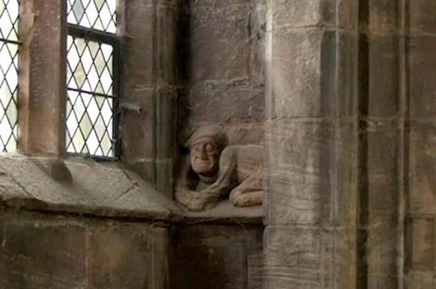 ‘Hell-o there’: Cheeky imp has been hidden on Chester Cathedral for 1,000 years