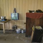 The kitchen area of the male quarters of the Bartica Police Station