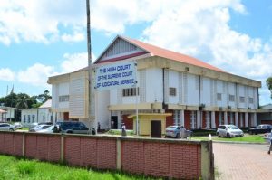 The Berbice High Court located at Esplanade Road, New Amsterdam