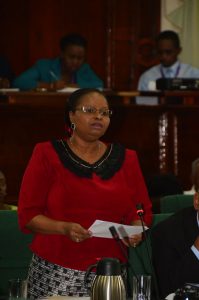 Social Protection Minister, Ms Volda Lawrence 