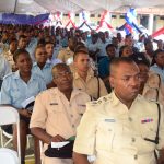 A section of the gathering at the Guyana Police Force 176th Anniversary Church Service last Friday  