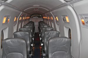 The interior of the Beechcraft 1900D