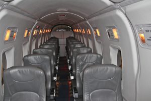 The interior of the Beechcraft 1900D 