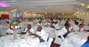A section of the gathering at the Guyana Geology and Mines Commission's 36th Anniversary Luncheon at the Princess Hotel.  