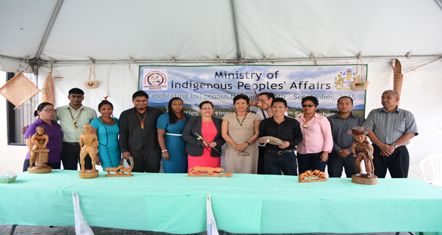 Minister Garrido Lowe [centre) along with her team, is all set and ready for Amerindian Heritage Month 2015.